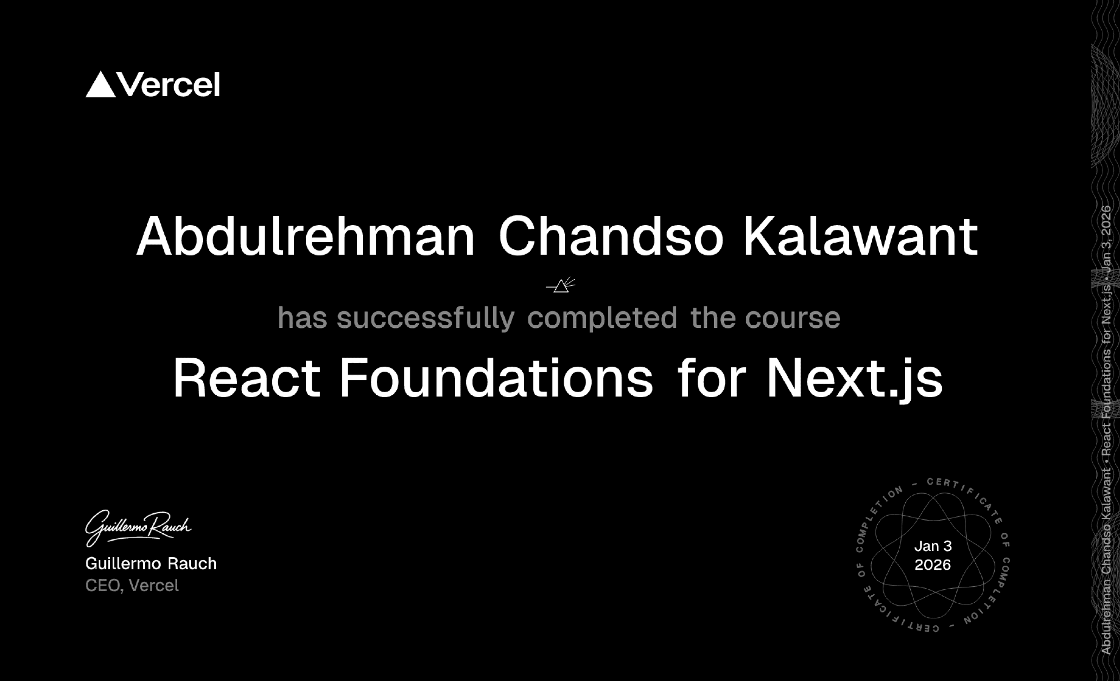 React Foundations for Next.js course